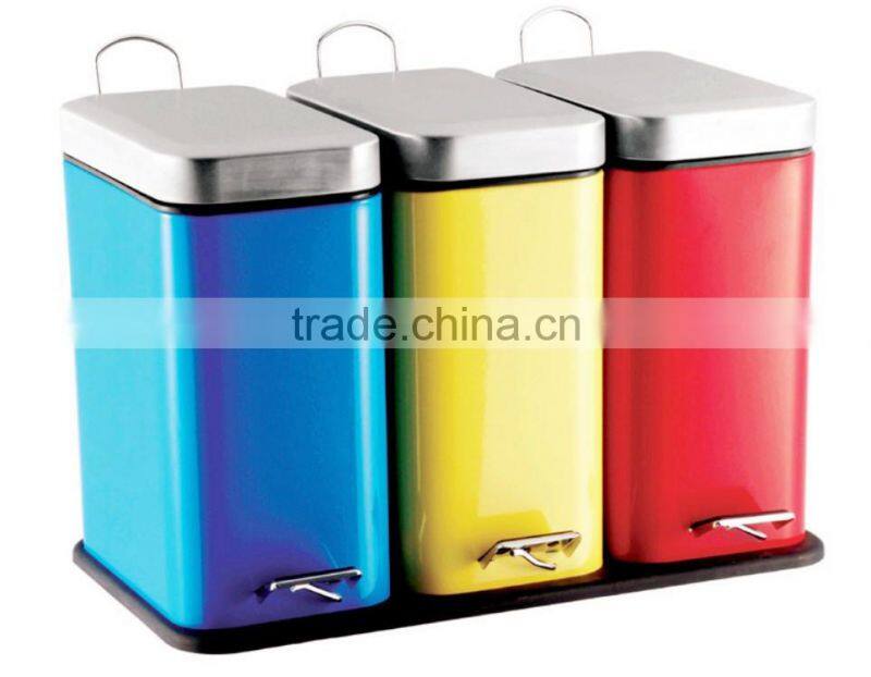 Stainless Steel Trash Can with Food Pedal