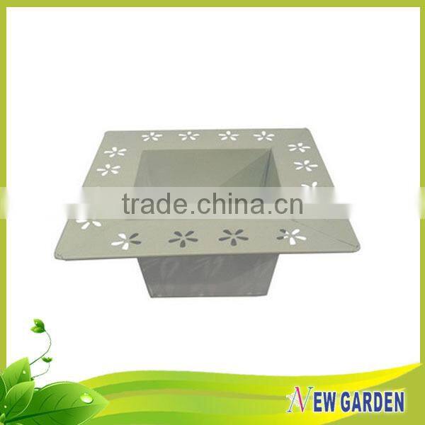 New Arrival Factory Wholesale Unique Shape Slanted Railing Flower Pot