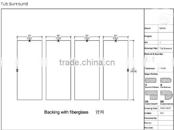 Hot Sale Natural Stone Tub Surround