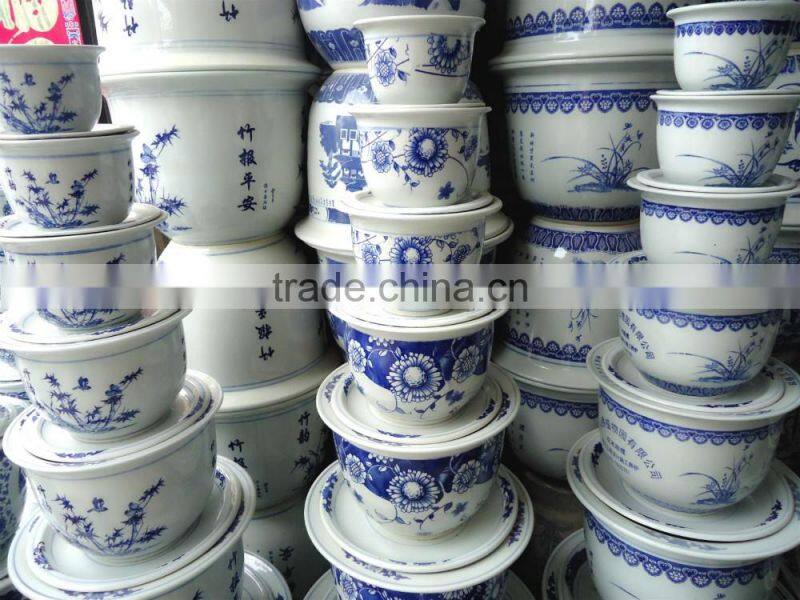 7pcs in different size ceramic garden planter pots