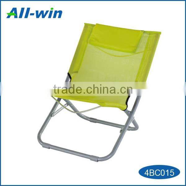 modern outdoor portable foldable teslin beach chair camping chair with headrest