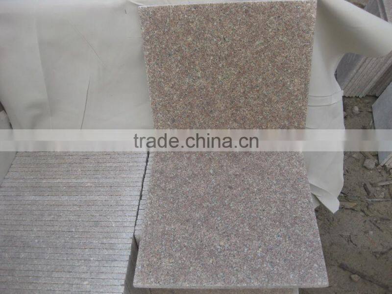 Cheap Chinese pink granite G611 Almond Mauve Granite flamed tiles