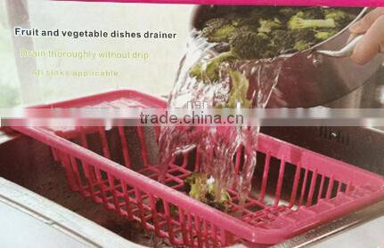 Multifunction PP plastic fruit and vegetable dishes drainer,basket