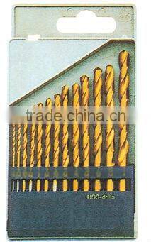 DIN 338 standard HSS twist drill set, union twist drill