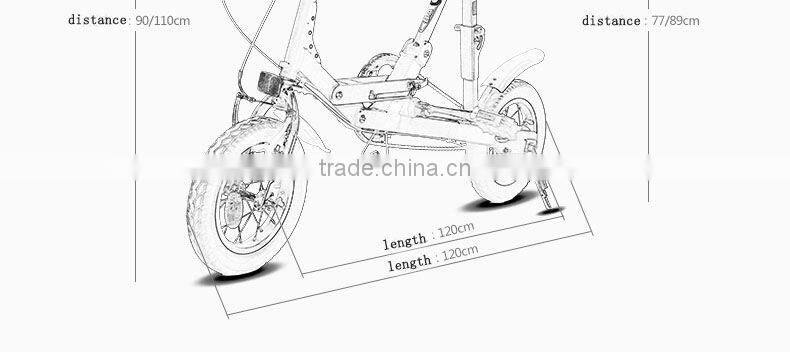 12" mini lightweight folding bike (U-bike 1.0)