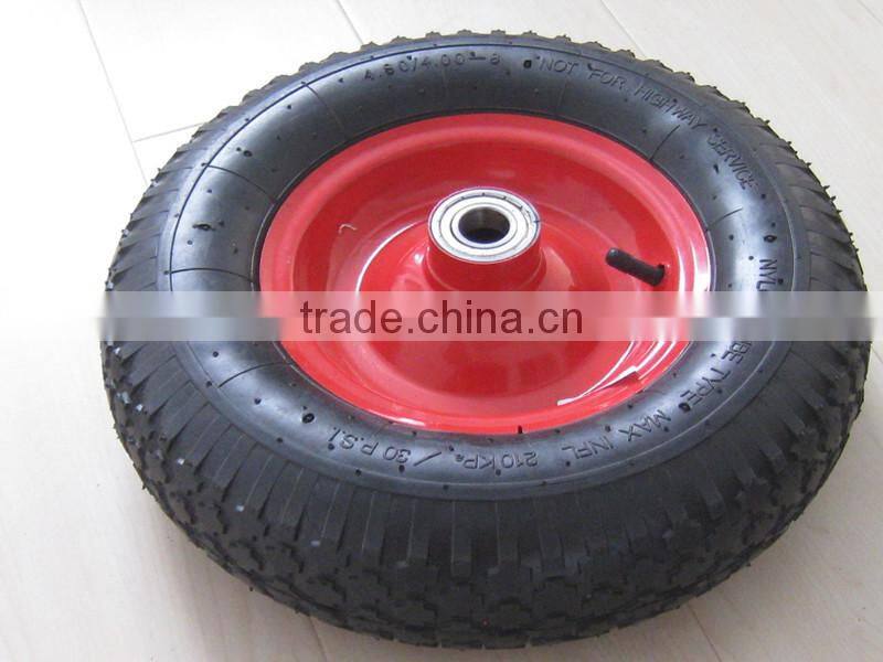 china heavy duty hand truck steel rim rubber wheel tire