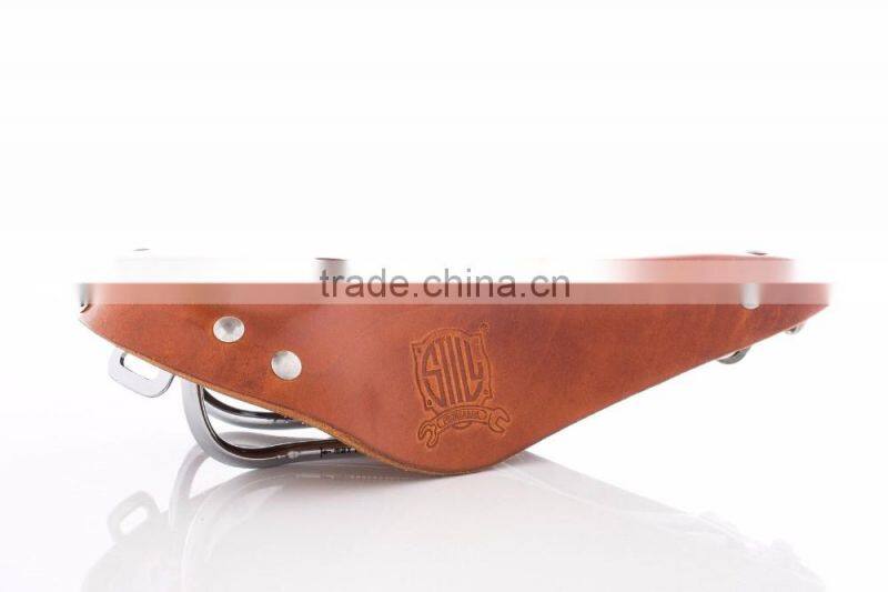 Still Promenade Saddle Vintage Classic Hand Made Leather Bicycle Saddle -Honey