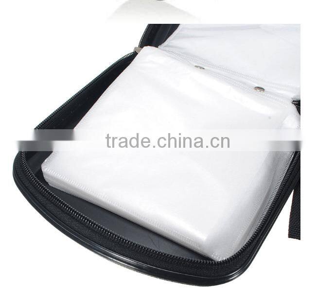 NEW Portable CD Storage Bag 40-pieces DVD hard Plastic Protector Carrying Case