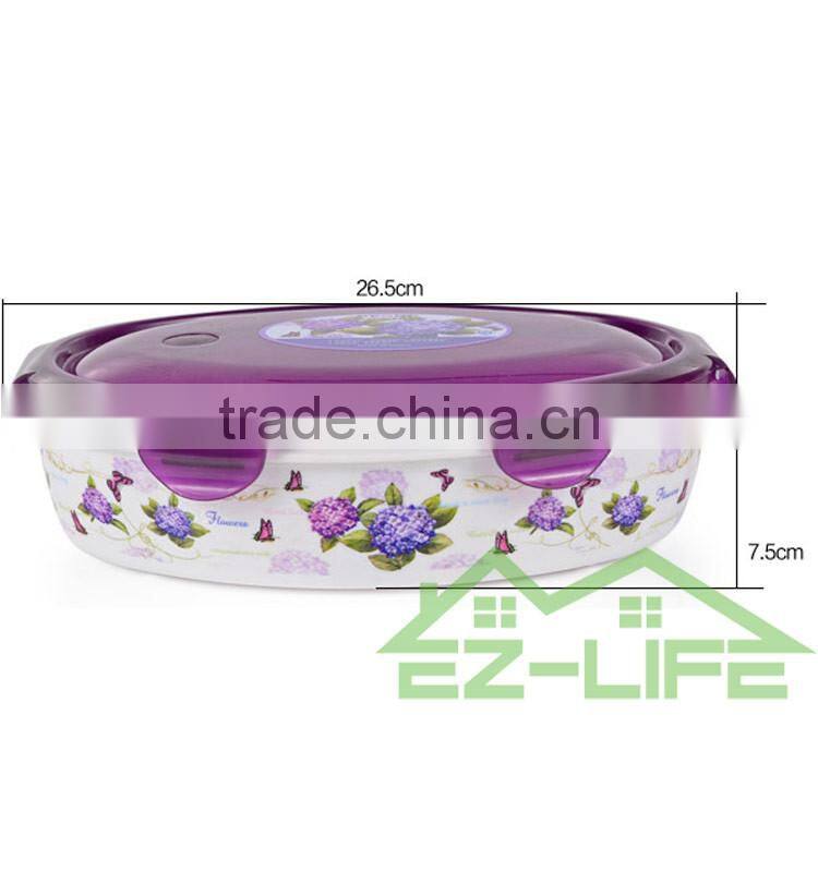 Healthy BPA free microwave oven safe big plastic lunch box for adults