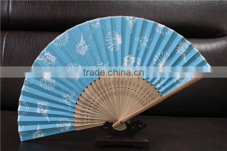 21cm Custom Printing Promotional Bamboo Hand Fan