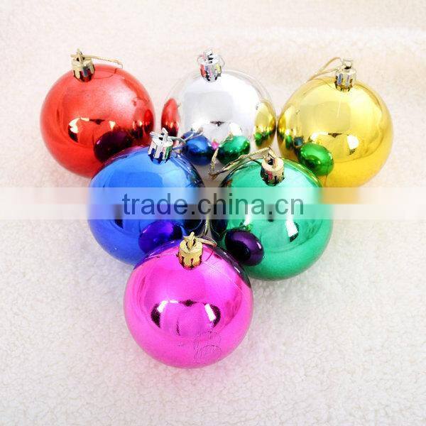 Colorful Christmas Tree Decoration Ball Plastic Christmas Ball Ornament