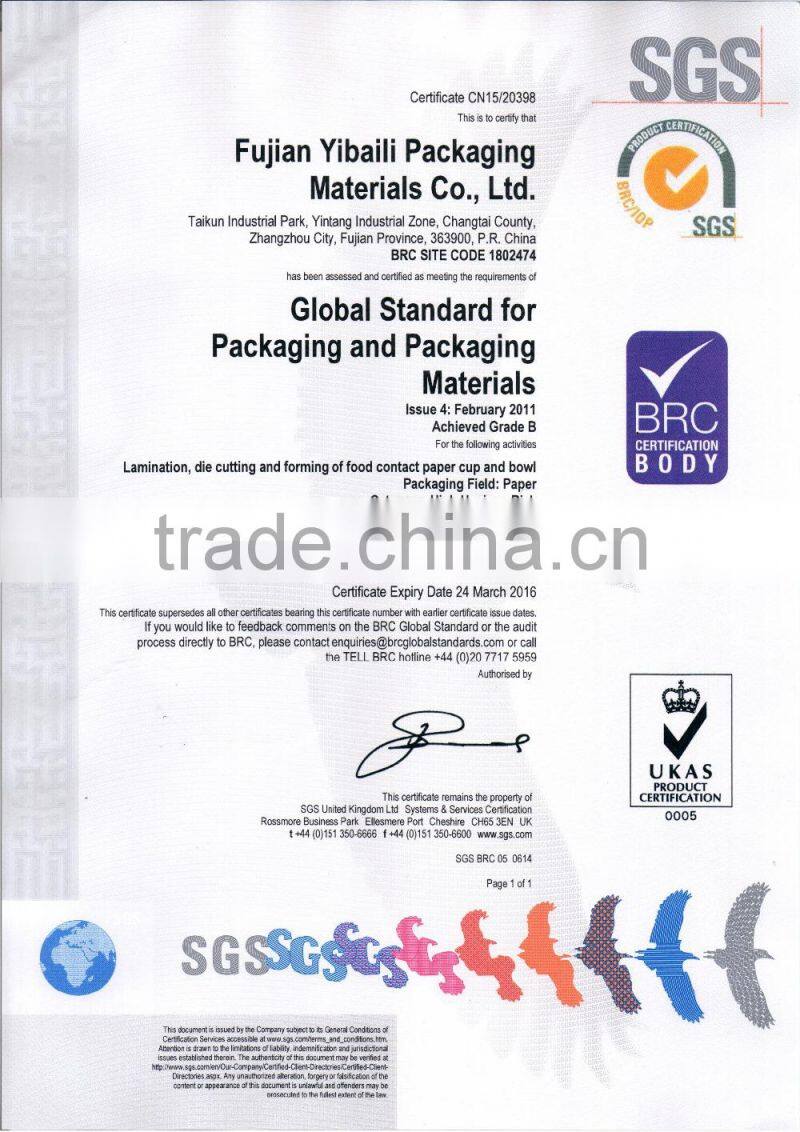 1200 cc Sushi thick strong double PE paper bowl