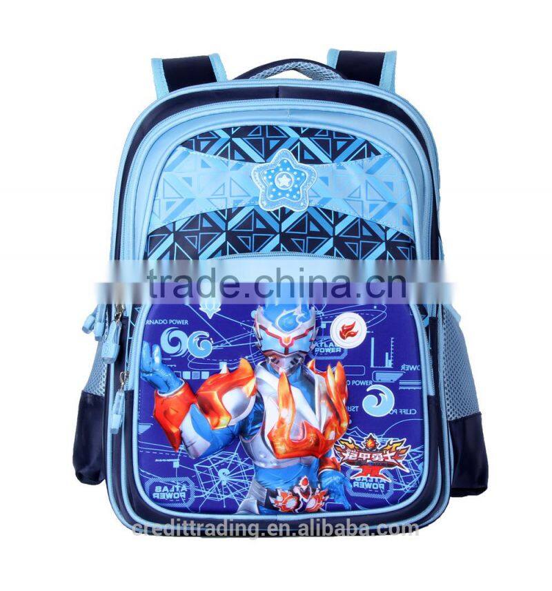 latest wholesale cartoon children school bag/student backpack