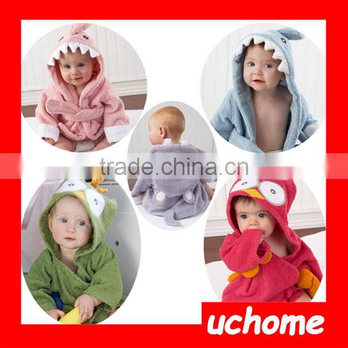 UCHOME Beautiful Children Bathrobes 2016 Animal Hooded Towel