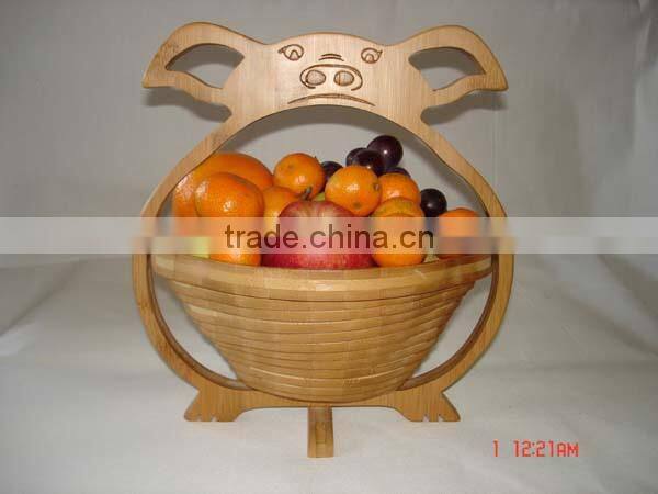 Wholesale bamboo folding basket