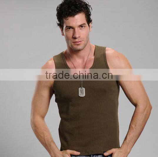 100% cotton sleeveless men's fashion vest