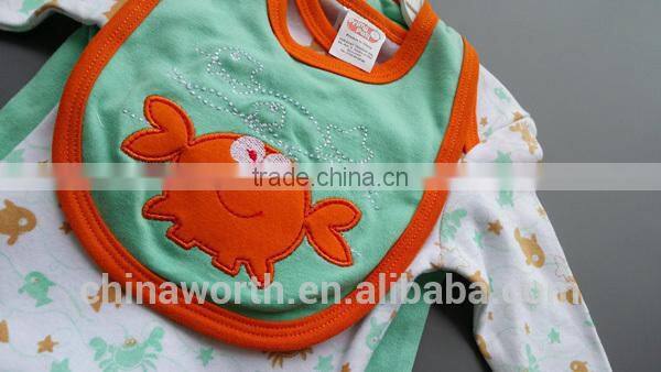 2015 boy 100% cotton baby jumper set baby long romper newborn baby clothes