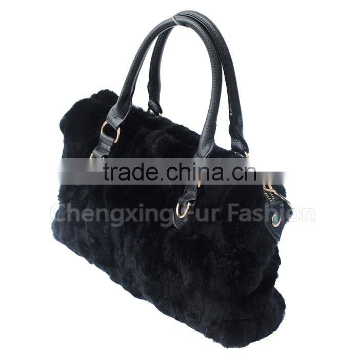 CX-H-31 Rex Rabbit Fur Handbag Purses And Handbags