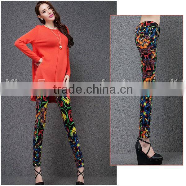 colorful milk silk slimming leg leggings