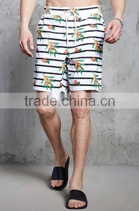 Full sublimation hawaii flower print boards shorts for man
