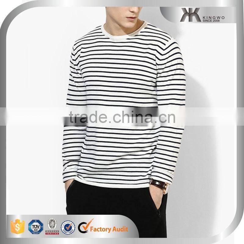 2017 Spring Comfort Colors T-shirts Latest Man Stripes Top OEM Wears Men's Clothing