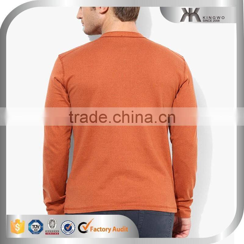 Cheap Wholesale Man Latest Basic Long Sleeves Custom Tshirt Tops