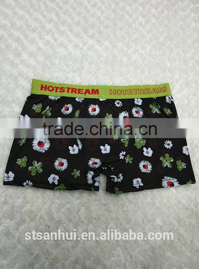 Sexy fashion boxer briefs for men with fancy printed