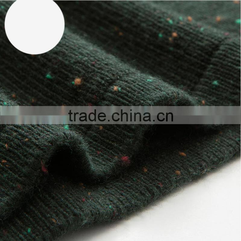 women pullover sweater ladies Plus Size green color turtleneck sweater dress