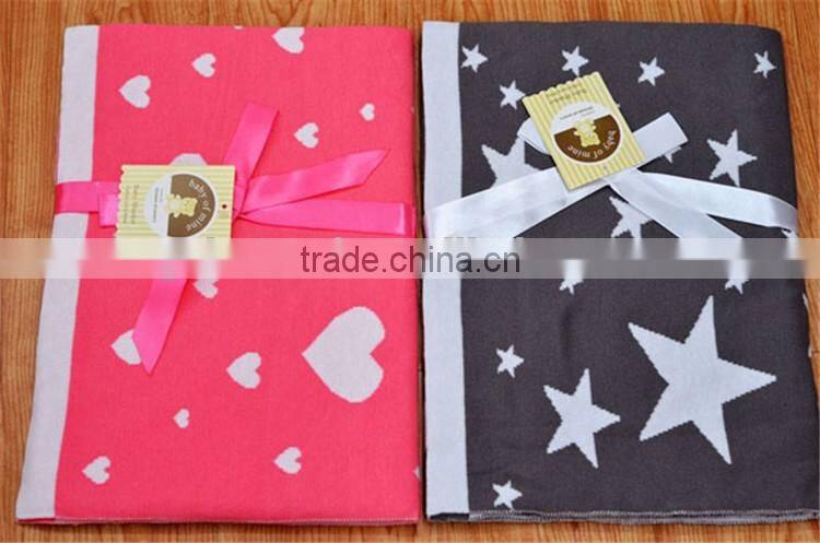 Floral warm fashion wool baby blanket wholesale