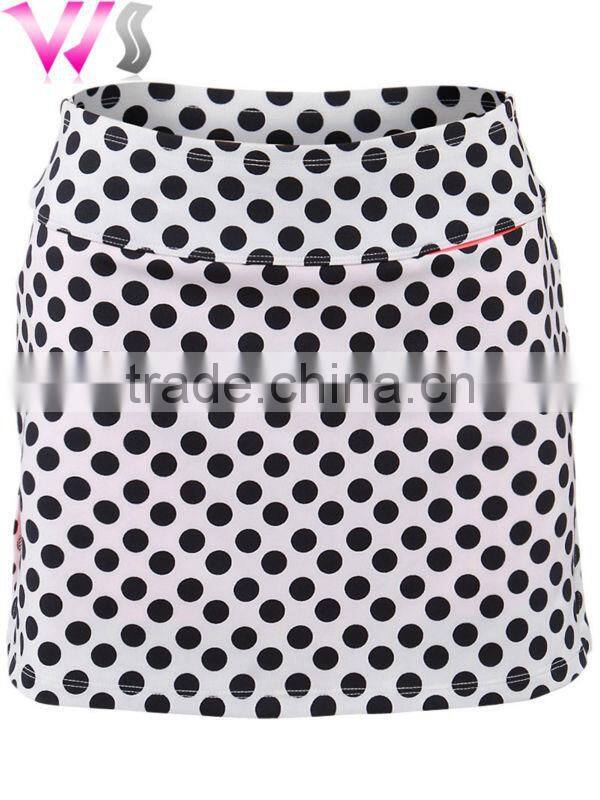 spotty printed popular tennis mini skirt suits