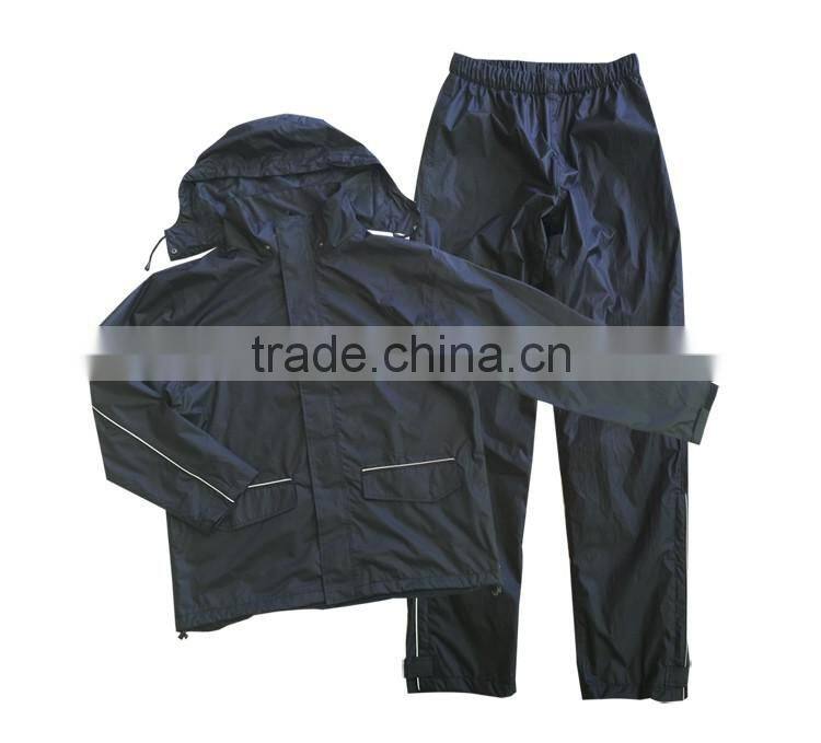 Wholesale oxford cloth security jacket waterproof rain suit