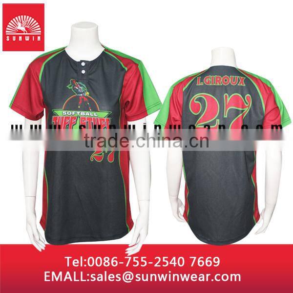 Fashion breathable blue color cheap blank baseball jerseys wholesale