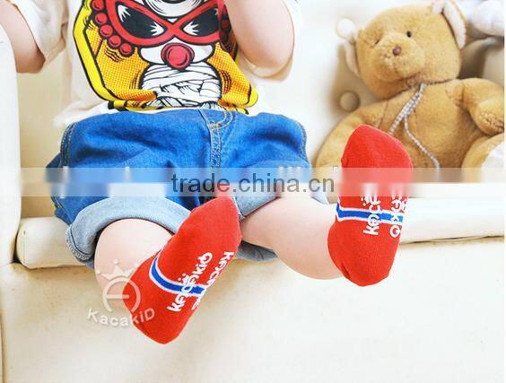 cute baby cotton socks, silicone print baby socks
