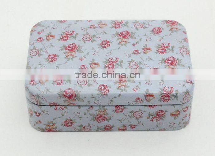 R1837H Manufacturer square tin box metal storage box wholesale gum tin box