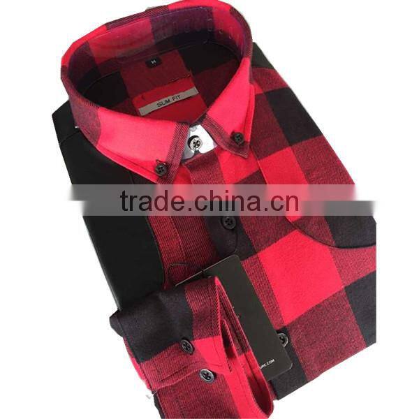 Unique flannel shirts for men elbow patch Mens casual dress shirts