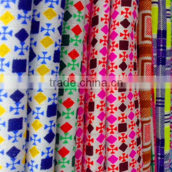 REACTIVE PRINTED BRUSHED COTTON PRINTED FABRIC