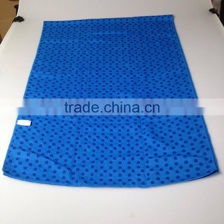 Microfiber yoga towel non slip private label yoga towel
