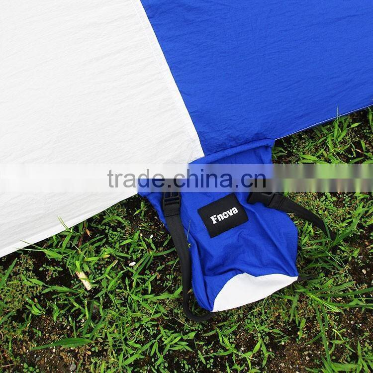 8x9 feet light portable sandfree parachute nylon material quick dry water resistant blanket with pockets & pouch beach blanket