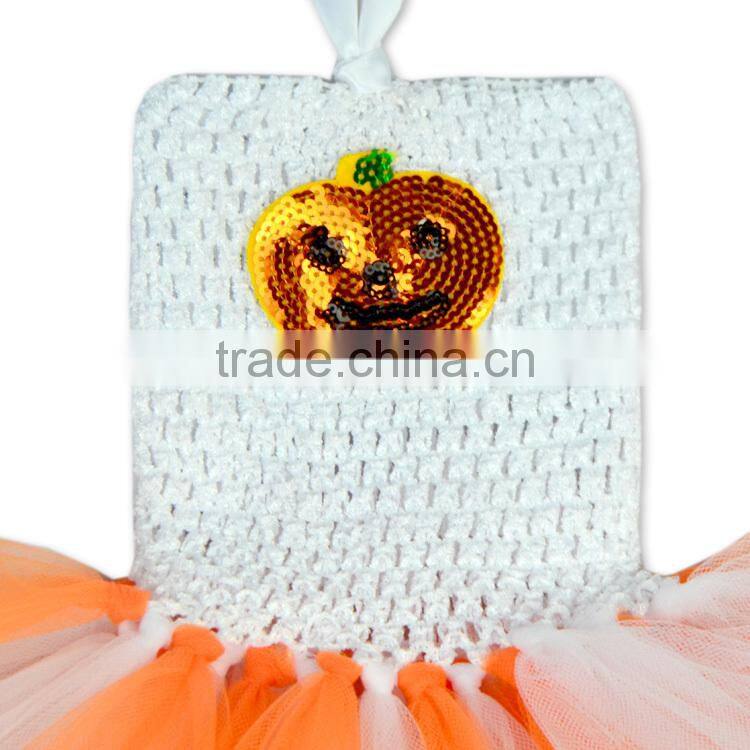Wholesale infant baby pumpkin birthday tutu dress, ravishing girls Halloween tutu set M5091211