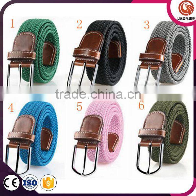 China supplier new design braided elastic webbing belt