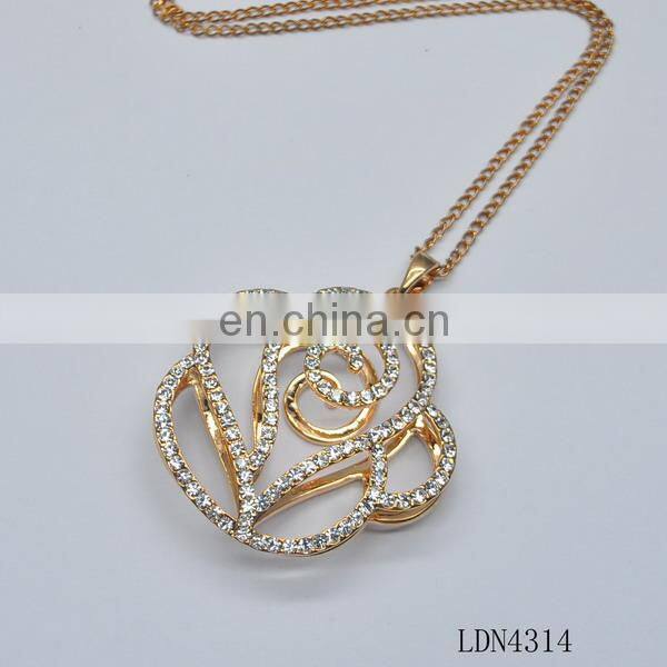 Make a wish juese and enamel pendant necklace hot selling jewelry