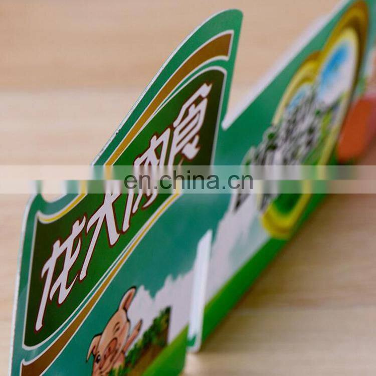 Factory wholesale price PVC plastic table card ,food advertisement display card,PVC advertisement promotion card