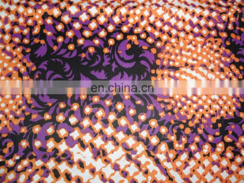 POLYESTER WAX West African Printed Damask Shadda Fabric Fashion Guinea Brocade Garment Cheap Textiles