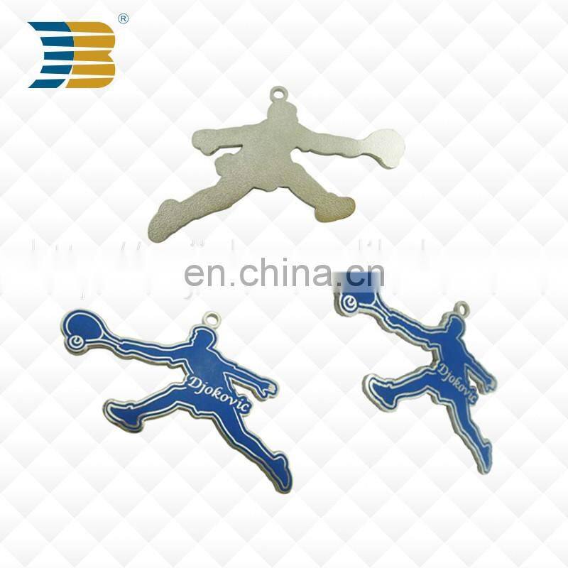 custom made pendants sports print with epoxy metal pendant