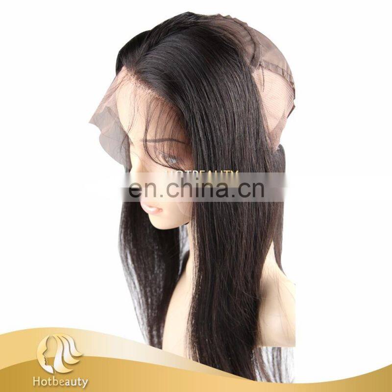Hot Sale Unprocessed Brazilian Human Hair, 10''-20'' Ear to Ear 360 Lace Frontal