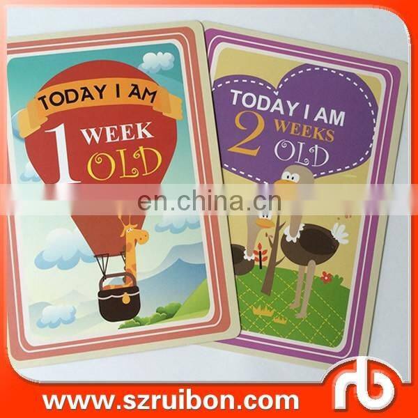 Baby Monthly cards,Baby milestone cards with packing box,baby shower gift cards set 36 cards pack