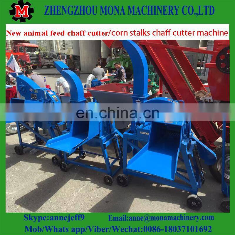 Home use feed processing grass shredder machine/corn/maize stalk chaff cutter equipment/dry grass cut kneading machine