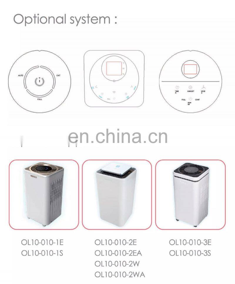 low noise and powerful small compact electric home dehumidifier