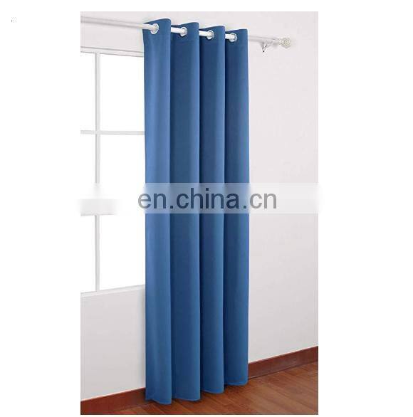 Ready made blackout curtains with magnetic strip hotel blackout curtain fabric