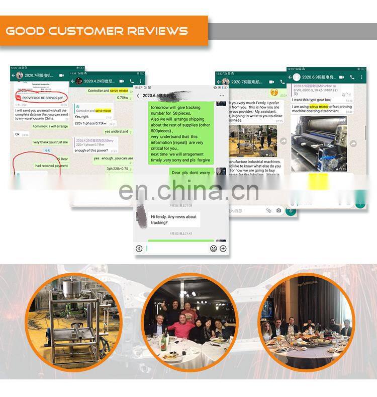 low noise low power consumption low hwat 100w 400w 750W AC Servo Motor